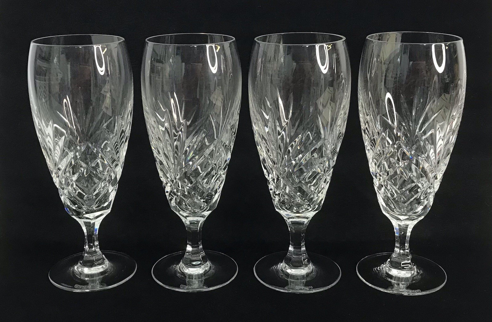 Waterford Crystal Merano Iced Tea Glasses Set of 4 Goblets