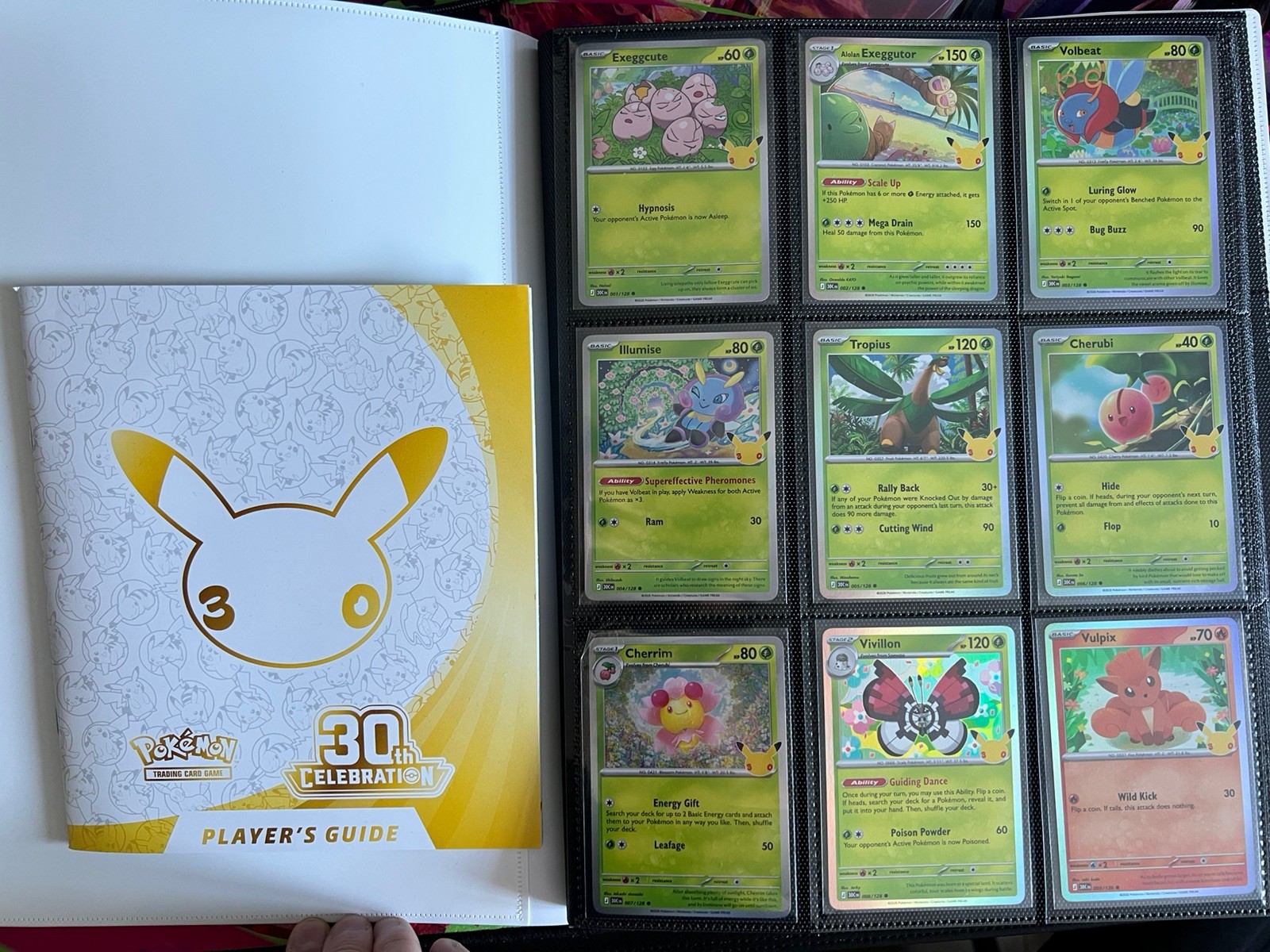 Pokemon 30th Celebration Complete 1-128 BASE MASTER Set - 30 Pikachus - All EXs