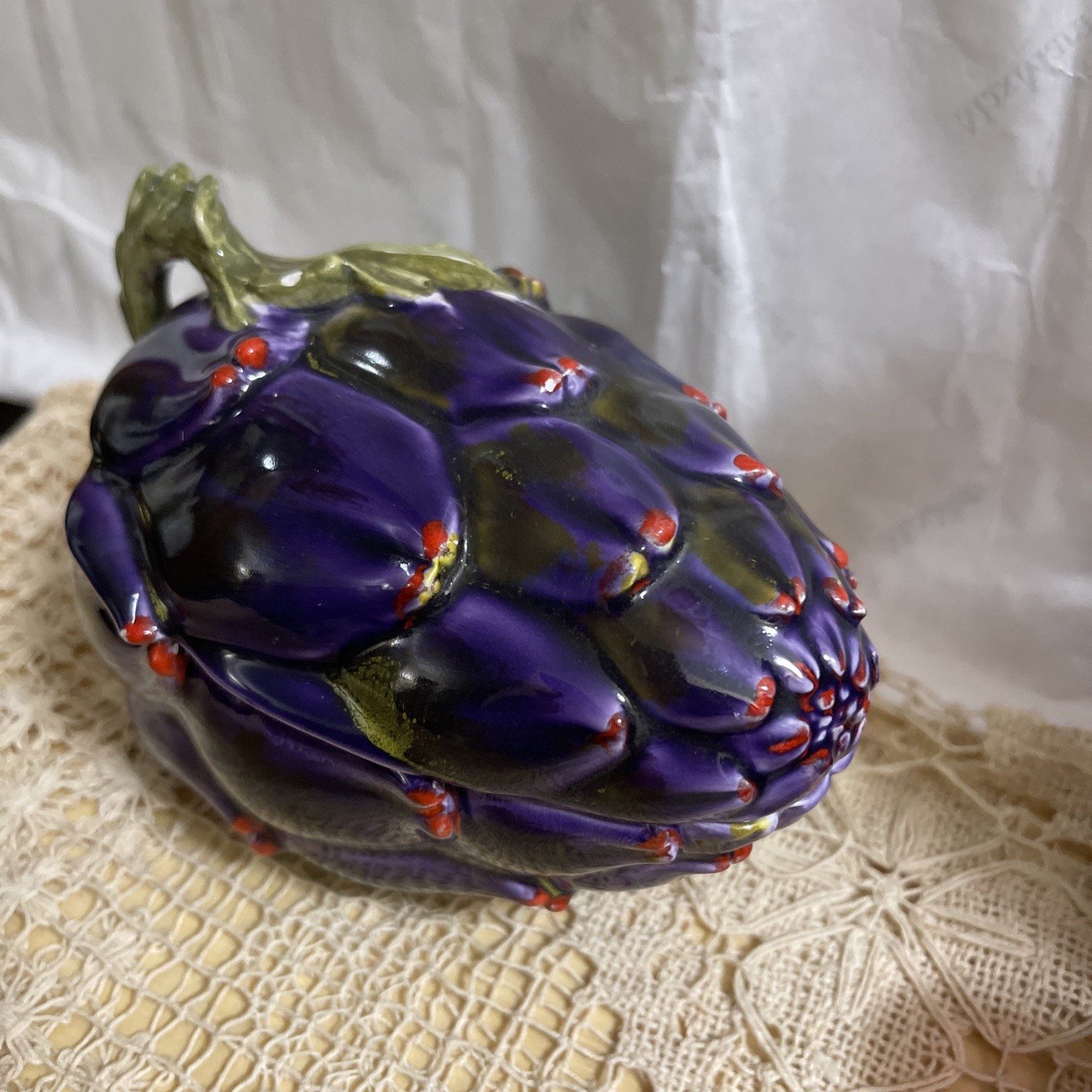 Vintage Mancioli Italy Porcelain Artichoke Dish