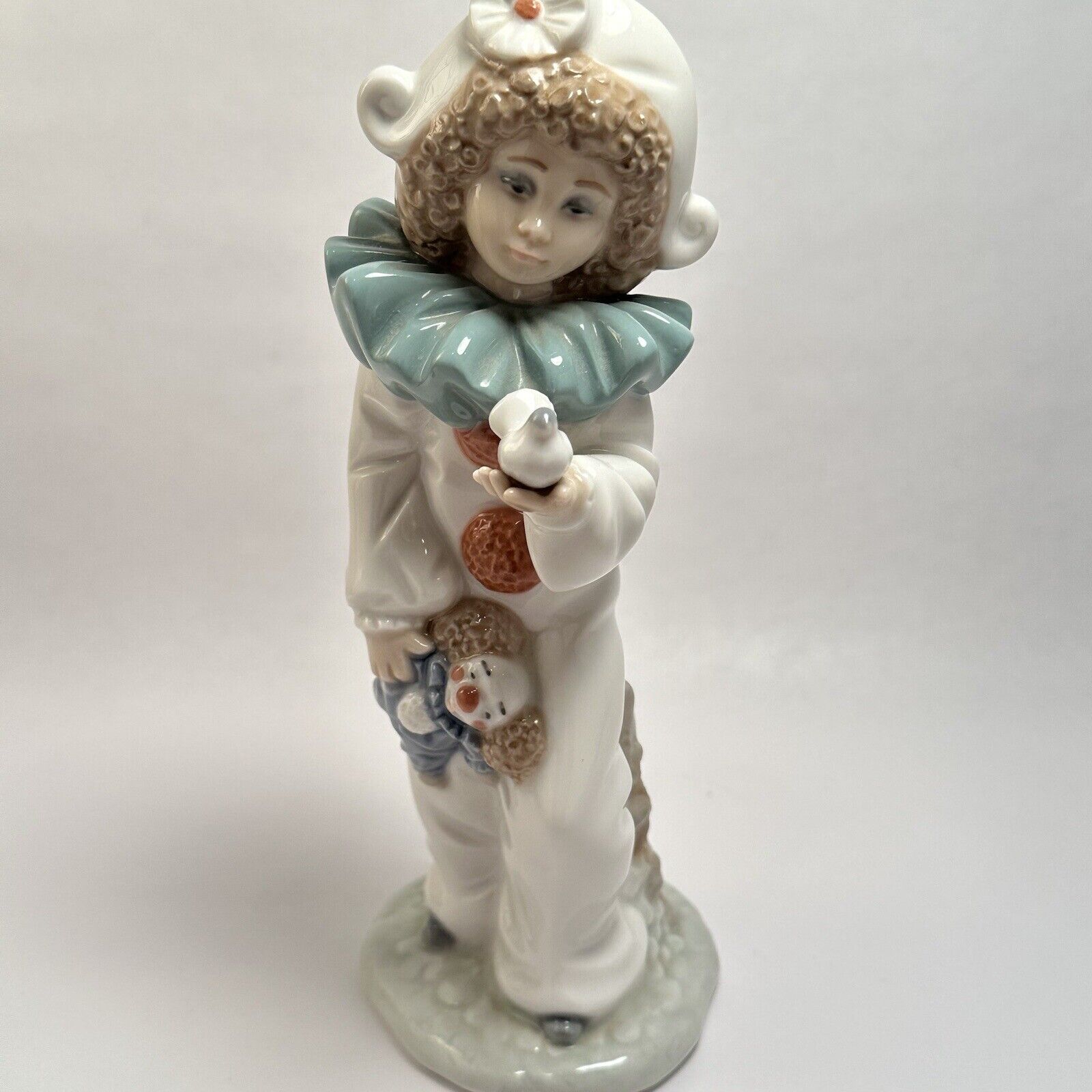 Vintage NAO by LLADRO 1989 Clown Figurine “A Bird in Hand\