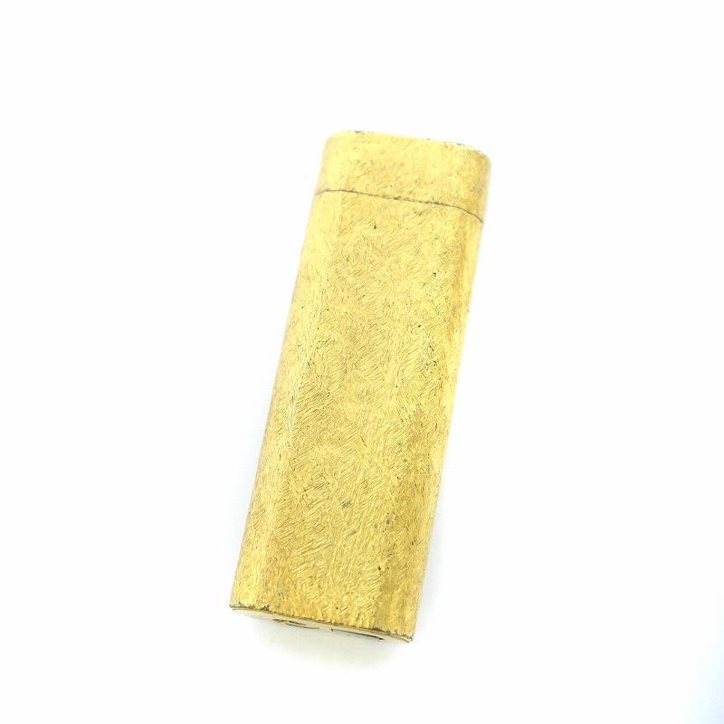 Authentic Cartier Gas Lighter All Pattern Gold Color Junk Unisex Accessories