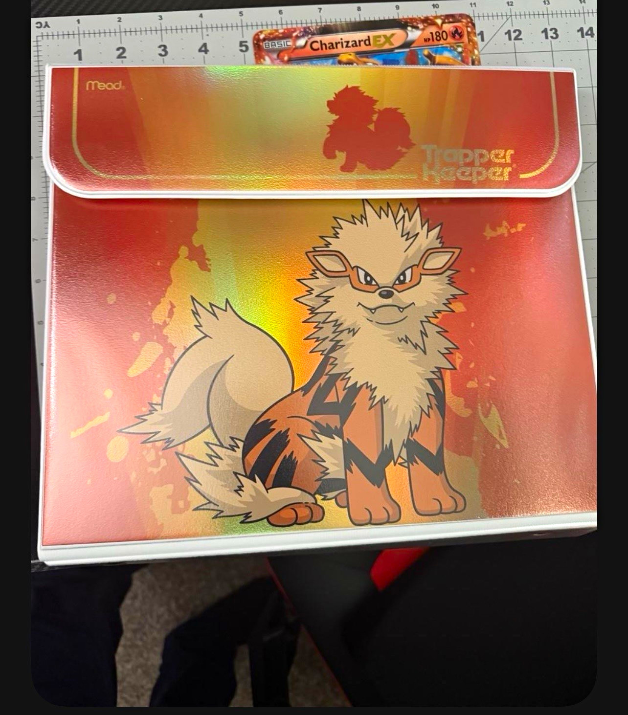Mead Trapper Keeper Pokémon Arcanine 3-Ring Binder 0.5in 36ct 4-Pocket