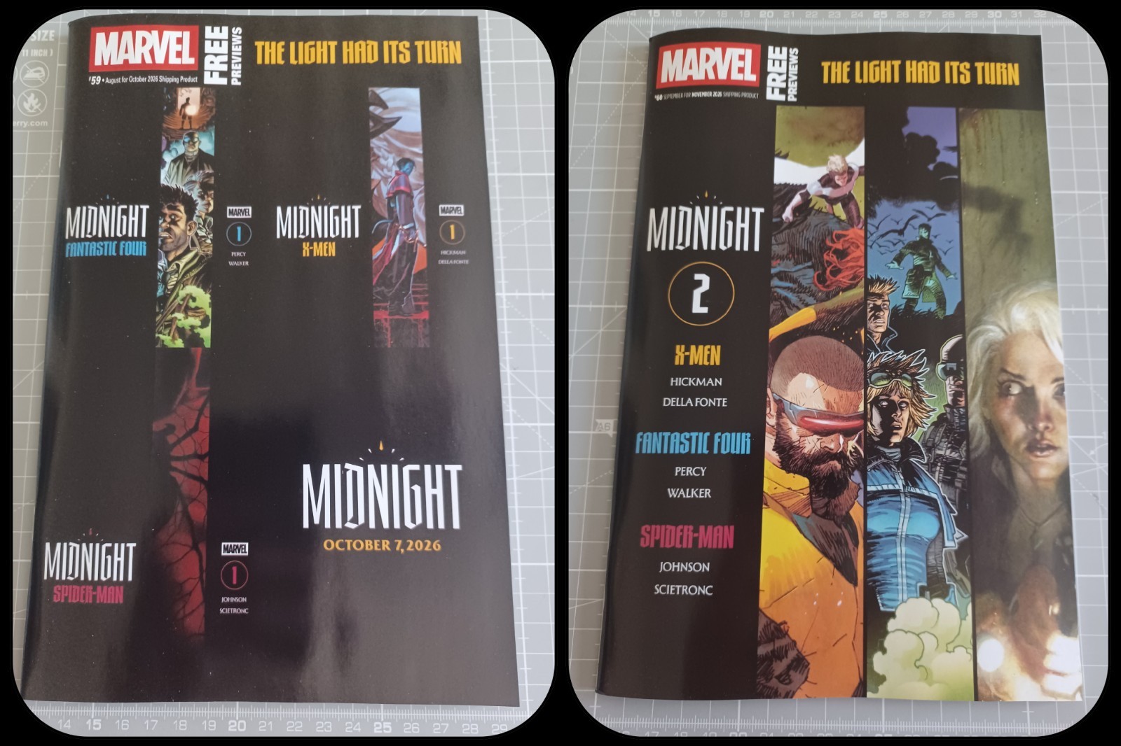 Marvel Previews 59&60 All 3 Midnight Title Previews For Issue 1&2