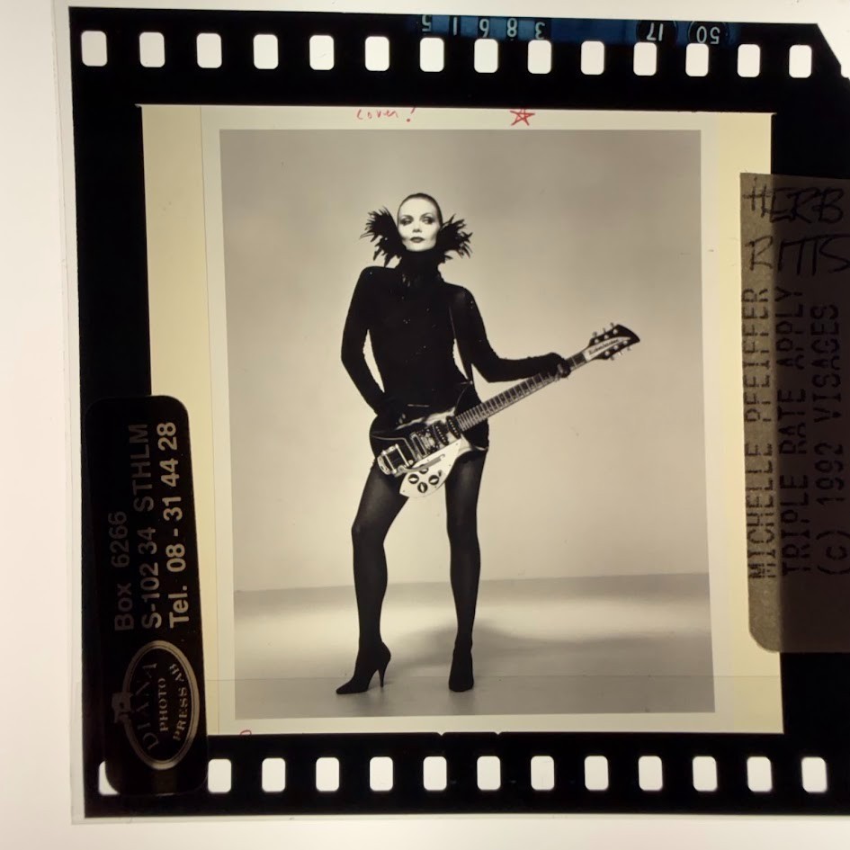 MICHELLE PFEIFFER - Rare Original Press Photo Transparency by HERB RITTS 1992