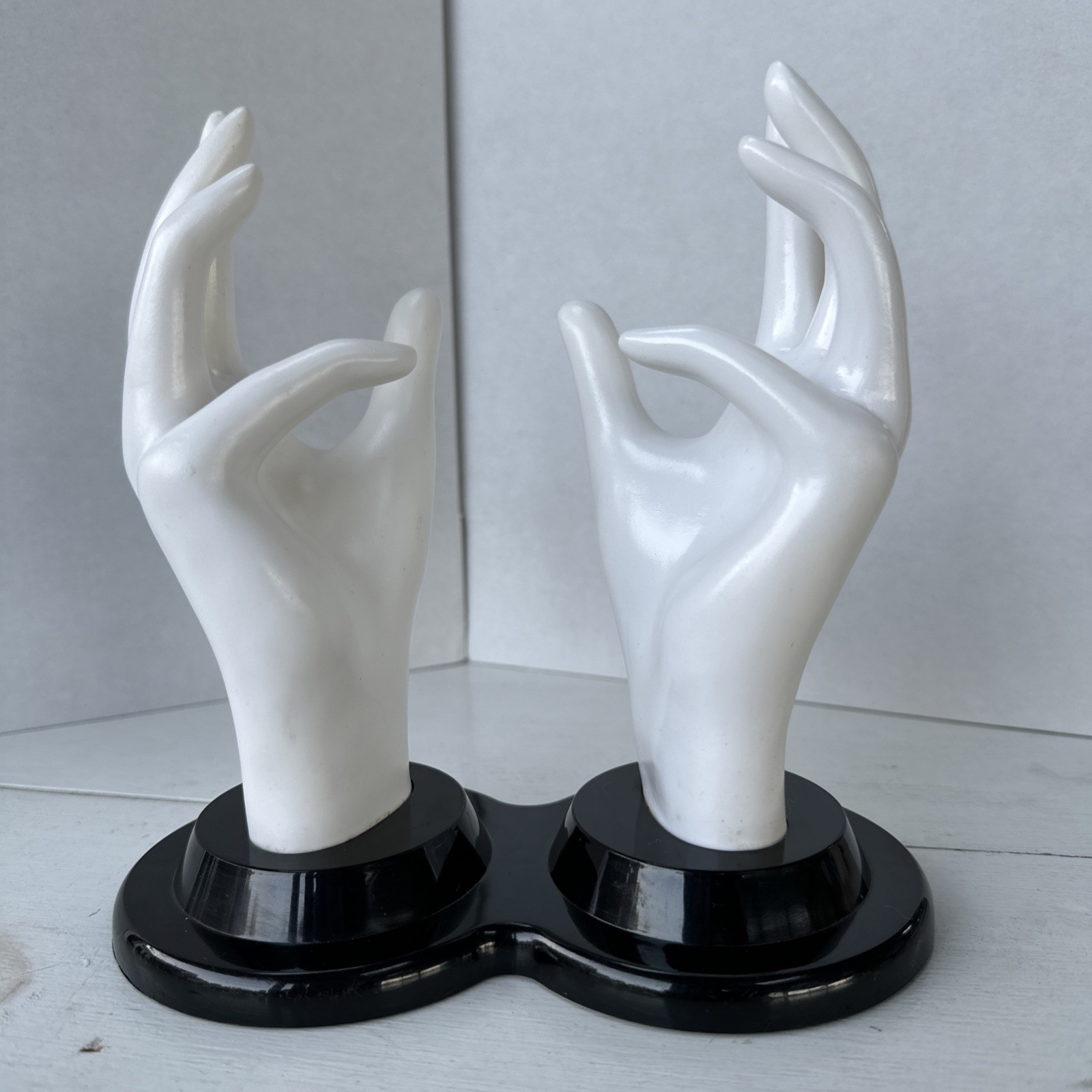 Vintage 1990 Double Hand Mannequin - Jewelry & Ring Display - E & B Giftware Vintage 1990 Double Hand Mannequin - Jewelry & Ring Display - E & B Giftware