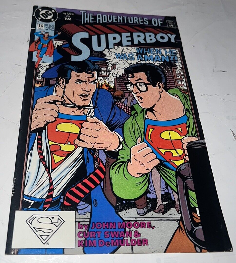 The Adventures Of Superboy #16 DC Comics When He Was a Man 1991 VF/NM