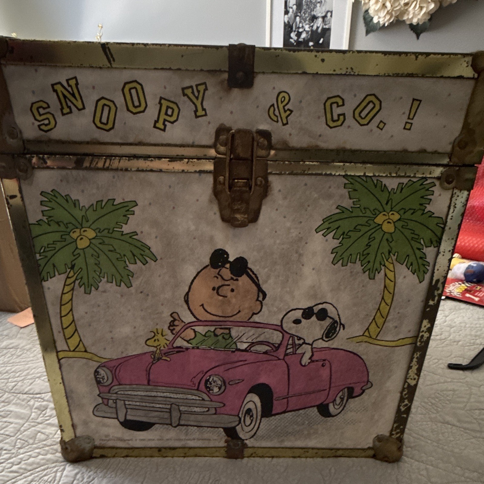Vintage Snoopy & Co.  Storeage Box