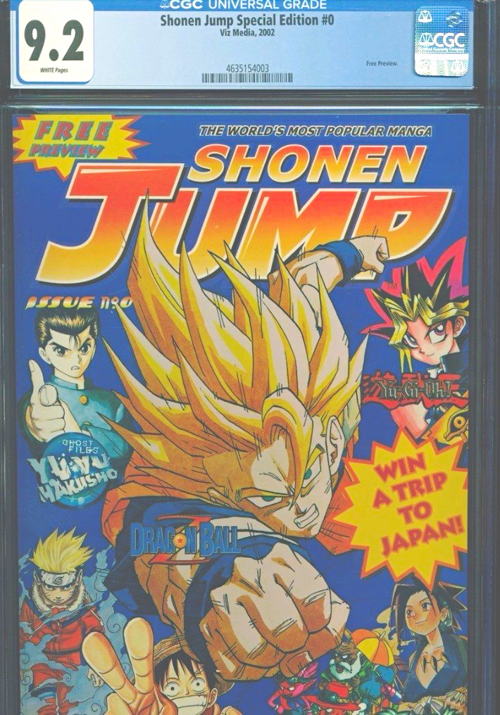 Shonen Jump Special Edition #0 Free Preview VIZ Media 2002 CGC 9.2