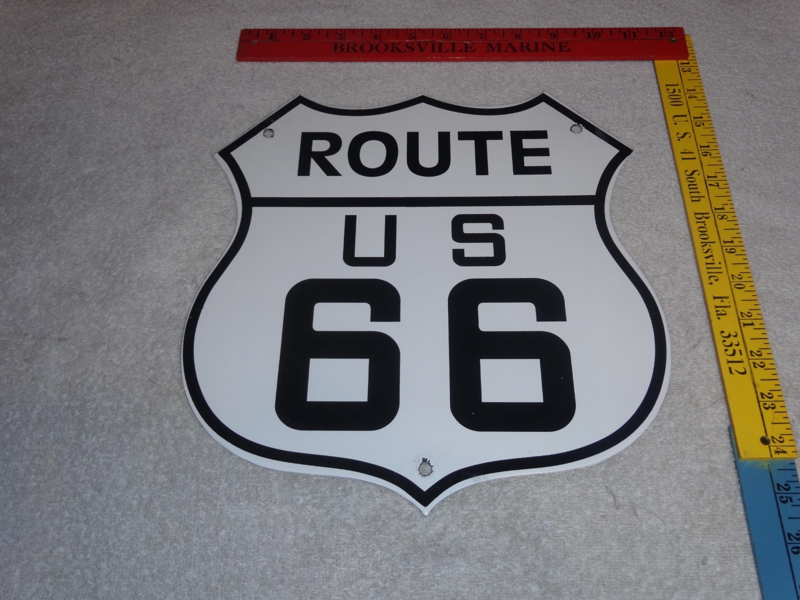 VINTAGE ROUTE UNITED STATES US 66 11 3/4