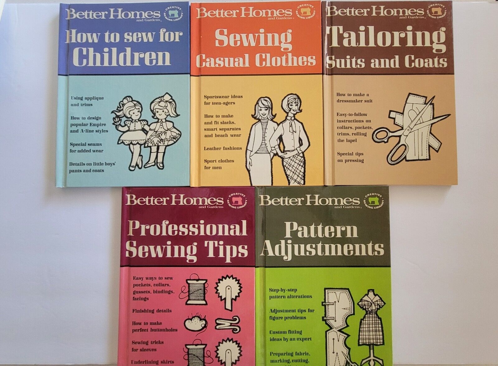 Vintage 1966 Better Homes & Gardens Creative Sewing Library HC Set 