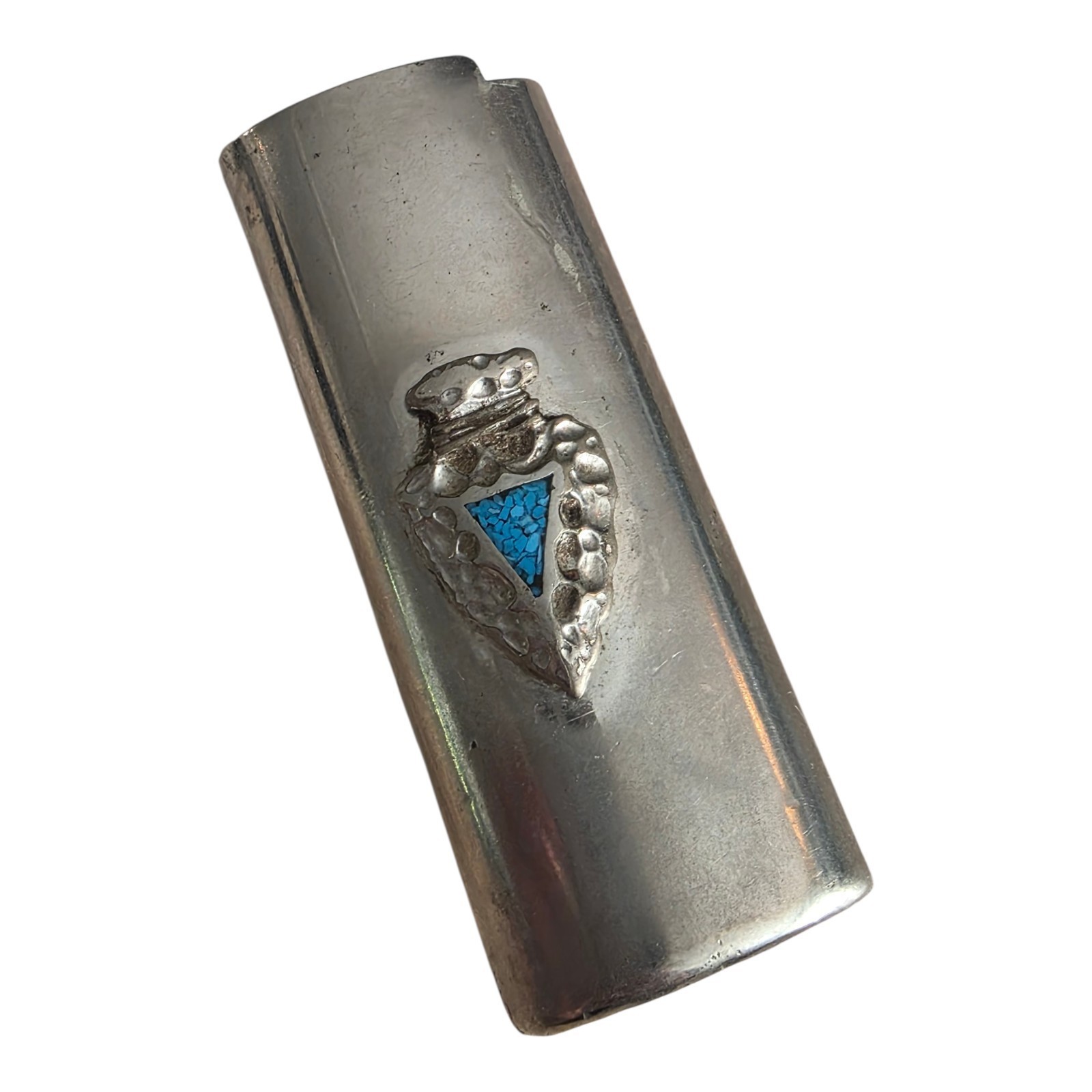 Vintage Southwestern Bic Lighter Cover Arrowhead Turquoise Style