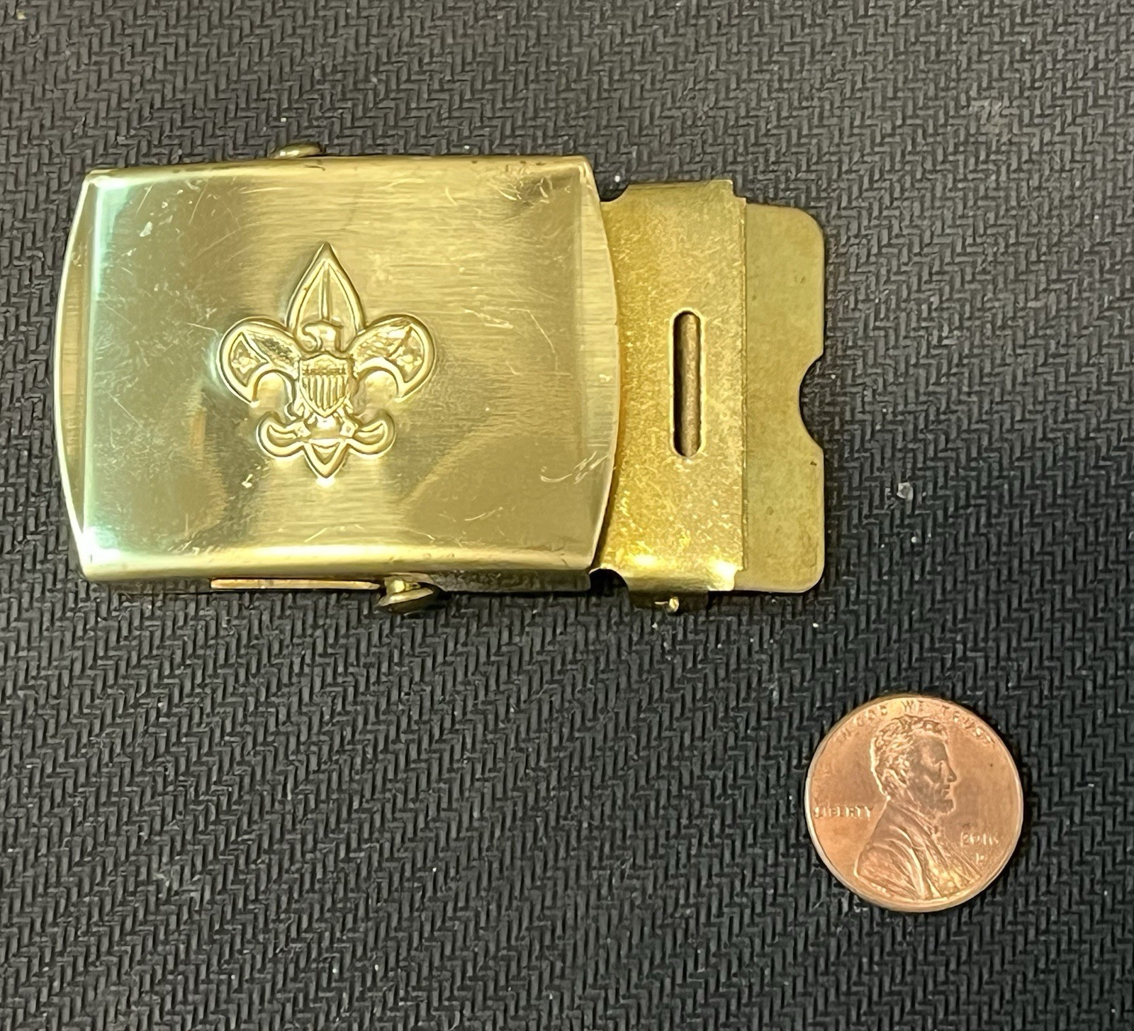 Vintage Boy Scouts of America BSA Solid Brass Belt Buckle Made in USA