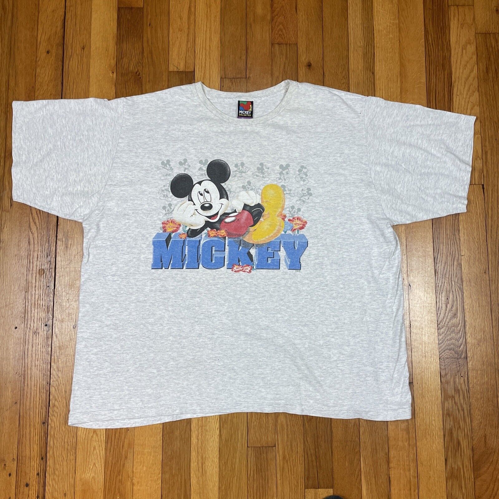 Mickey Unlimited T Shirt Womens 2XL Jerry Leigh Disney Made in USA VTG 90s Gray