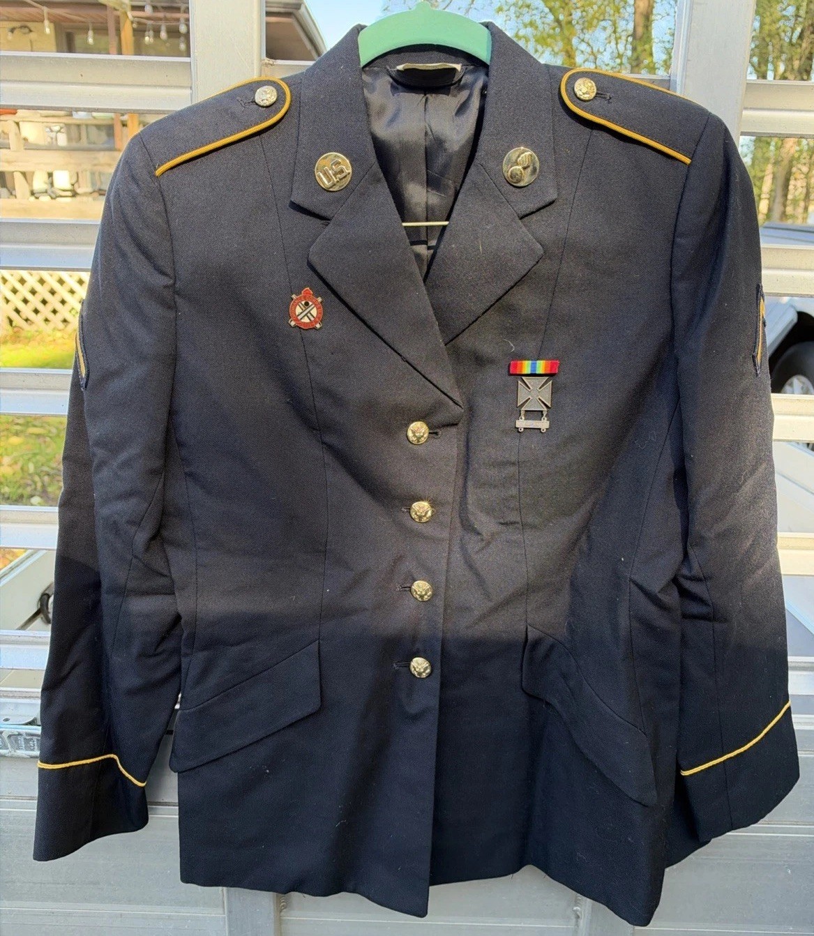 WOMEN\'S CLASSIC DESIGN ARMY BLUE 450 COAT 12WP WOMEN\'S CLASSIC DESIGN ARMY BLUE 450 COAT 12WP