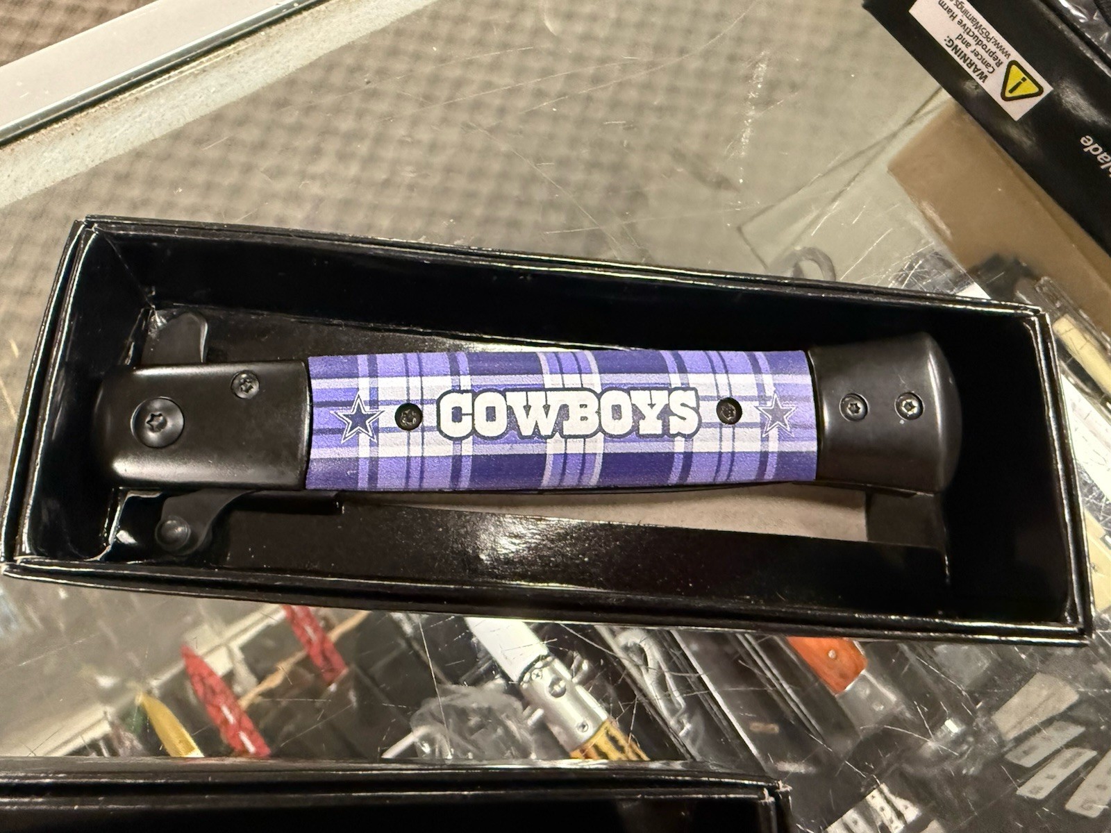 NFL Dallas Cowboys Football Assisted Open Pocket Knife