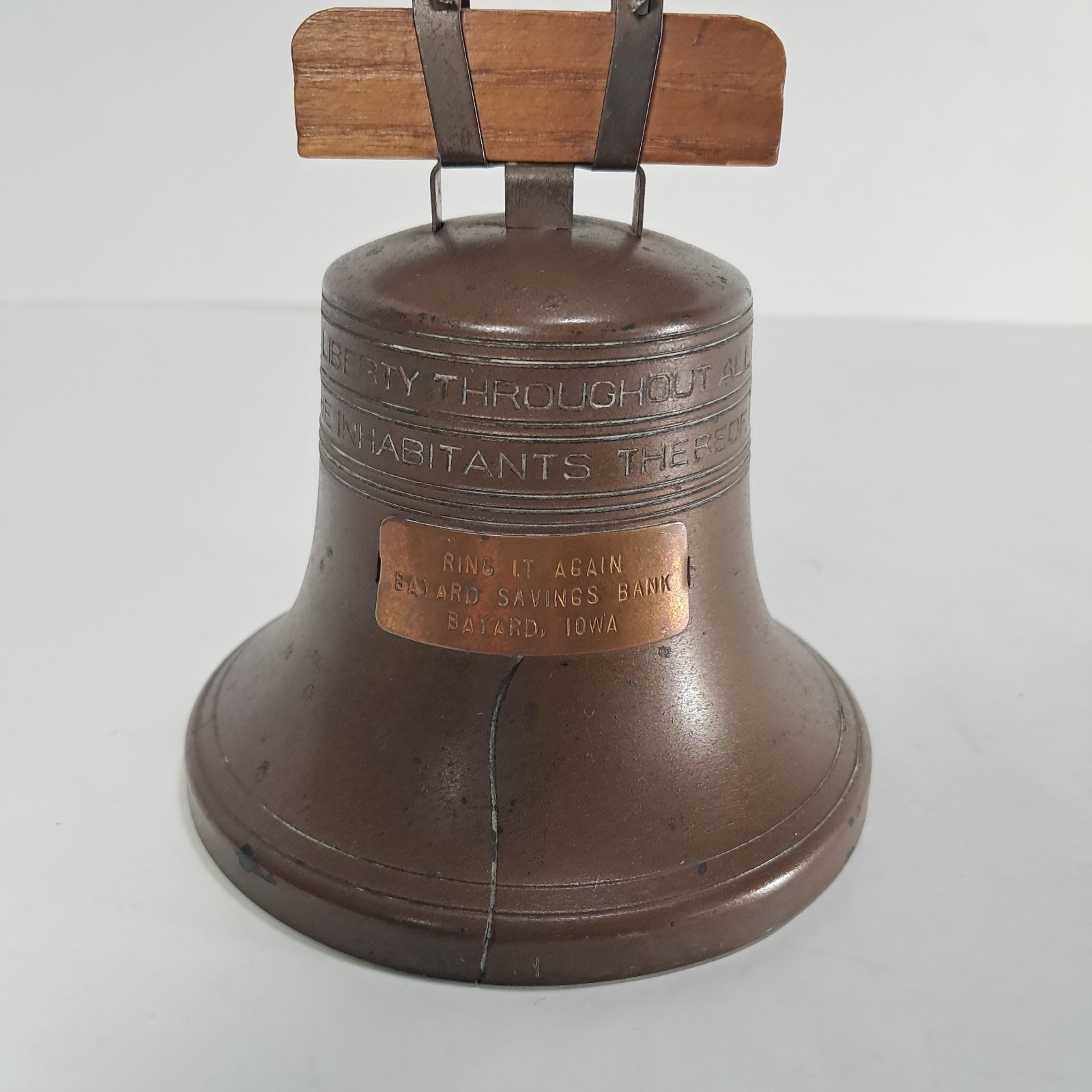 Antique LIBERTY BELL Coin Bank 4\