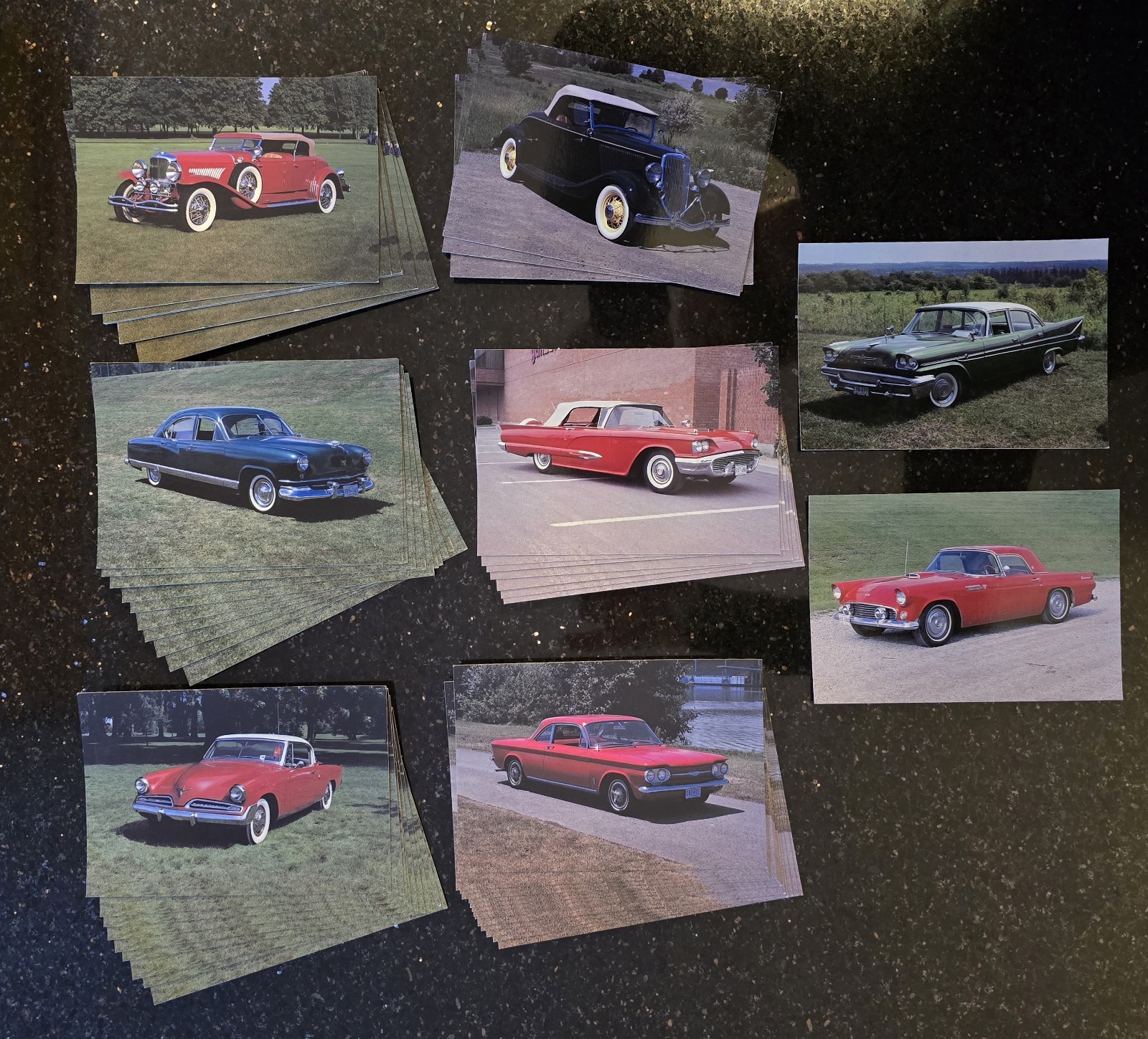 LOT 50 Vintage 1930s-50s-60s Antique Classic Car Cars Postcards LOT 50 Vintage 1930s-50s-60s Antique Classic Car Cars Postcards