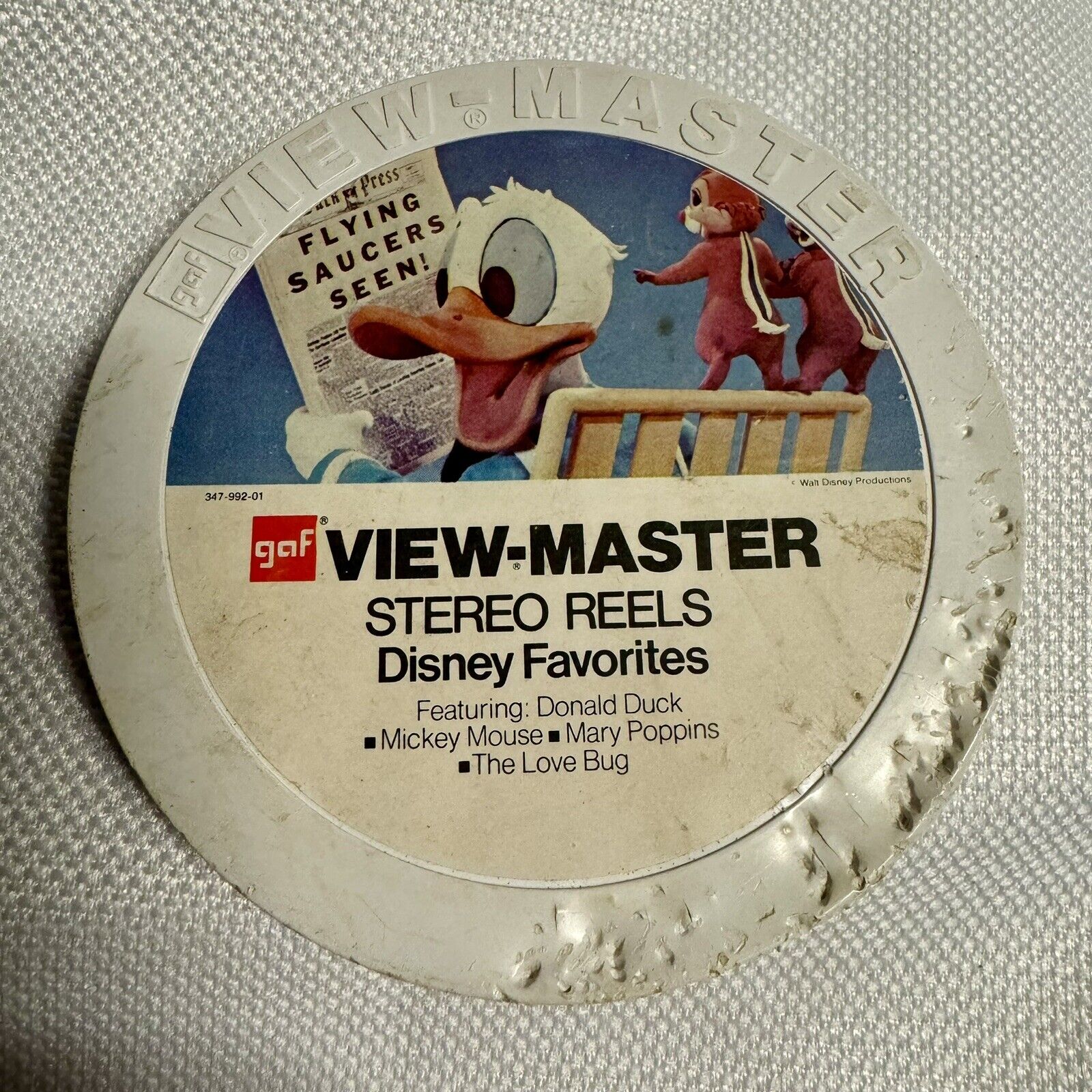 Vintage gaf View Master Disney Favorite Favorites 7 Reels With Case