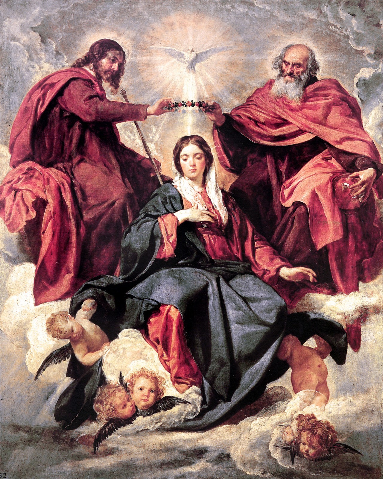 Catholic print picture - THE CORONATION OF MARY  -   8