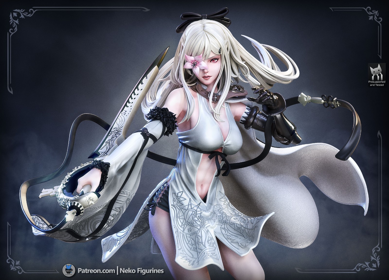 Zero Figurine Drakengard Hand Painted Model / DIY Kit 24 pcs