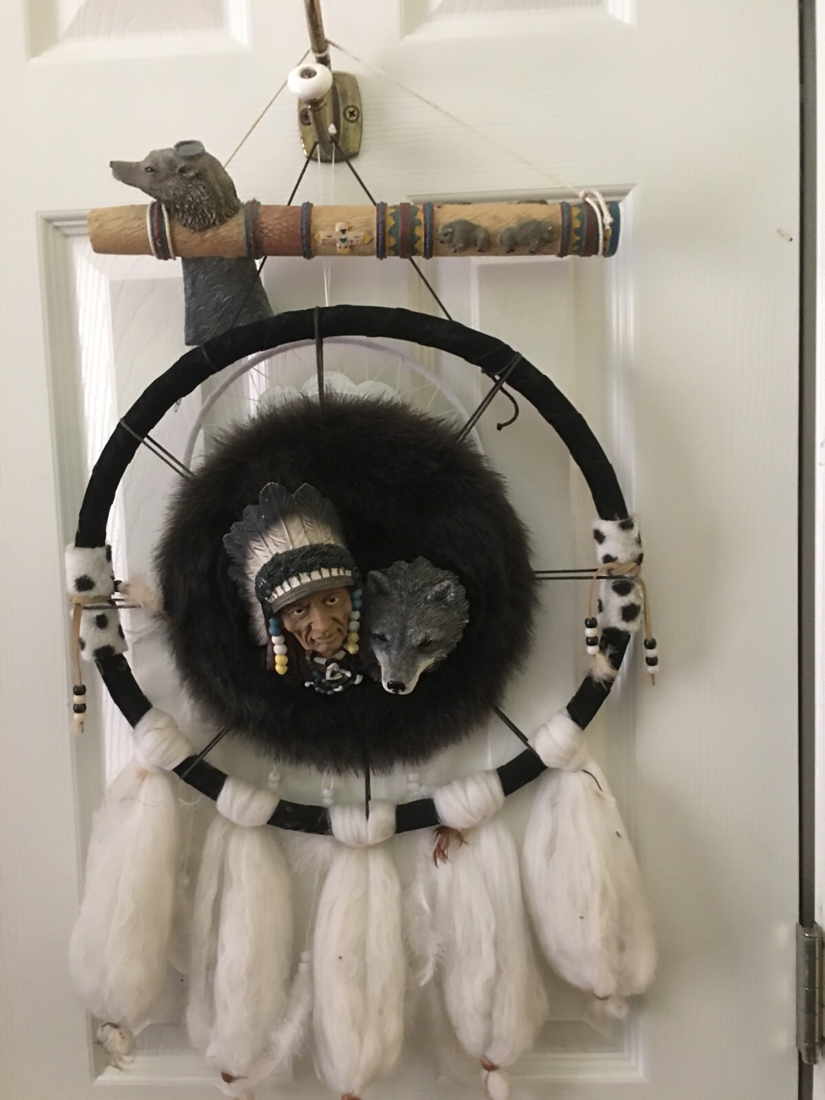 Vintage Beautiful Handmade NATIVE AMERICAN INDIAN (DREAM CATCHER and Axe) combo