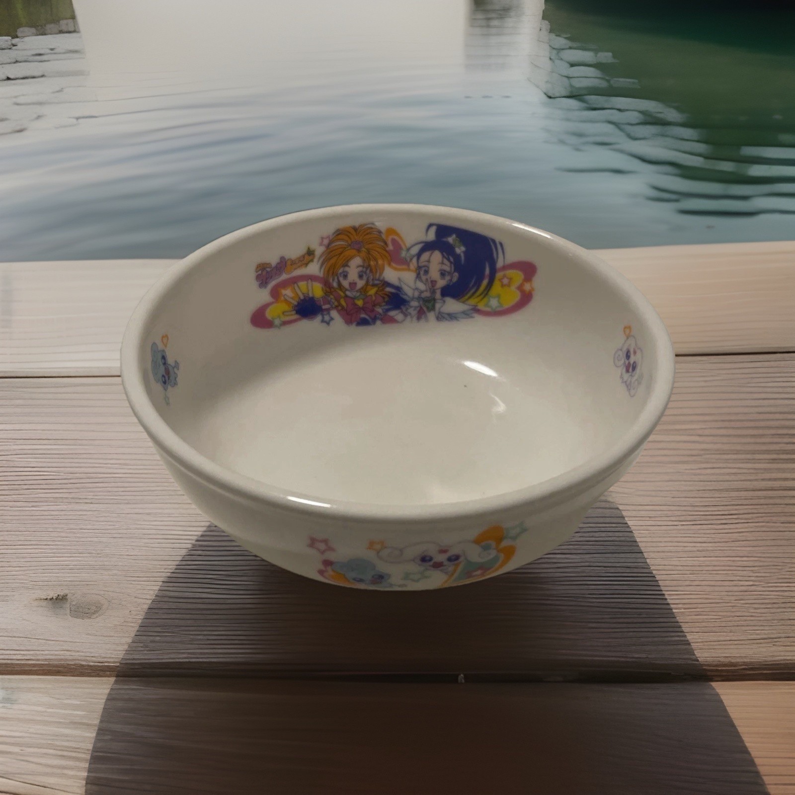 Vintage Futari wa Pretty Cure Ceramic Bowl 2004 Precure Anime & Cure Black/White