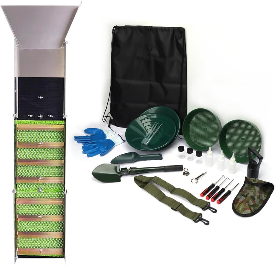 27Pcs Complete Gold Panning Kit with 50