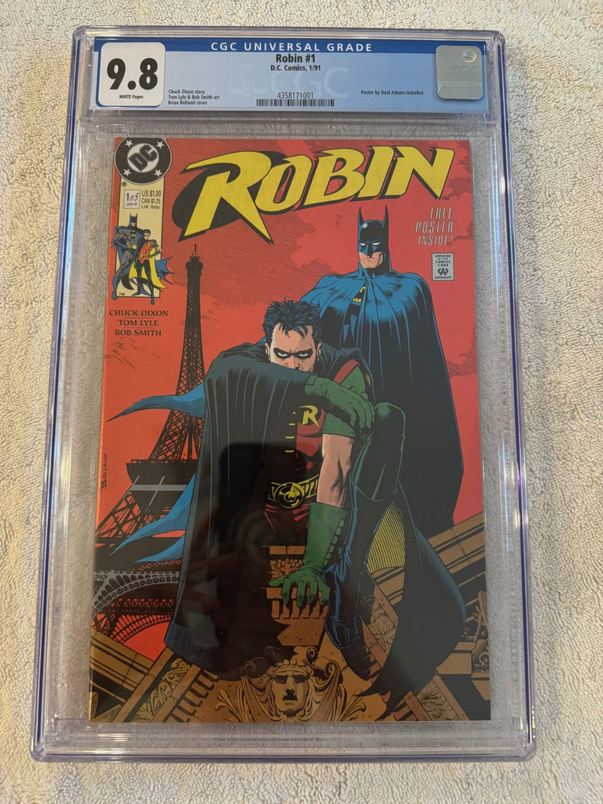 Robin #1 - CGC 9.8 - White Pages - DC Comics 1991