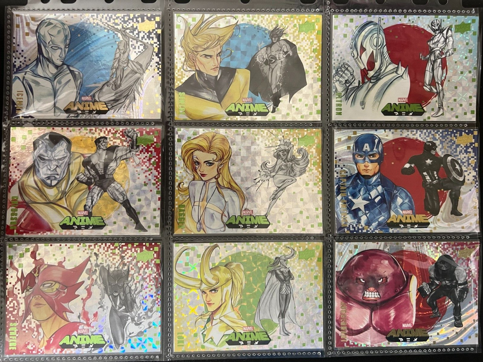 Marvel 2020 Upper Deck Anime 106 Card Lot Japanese