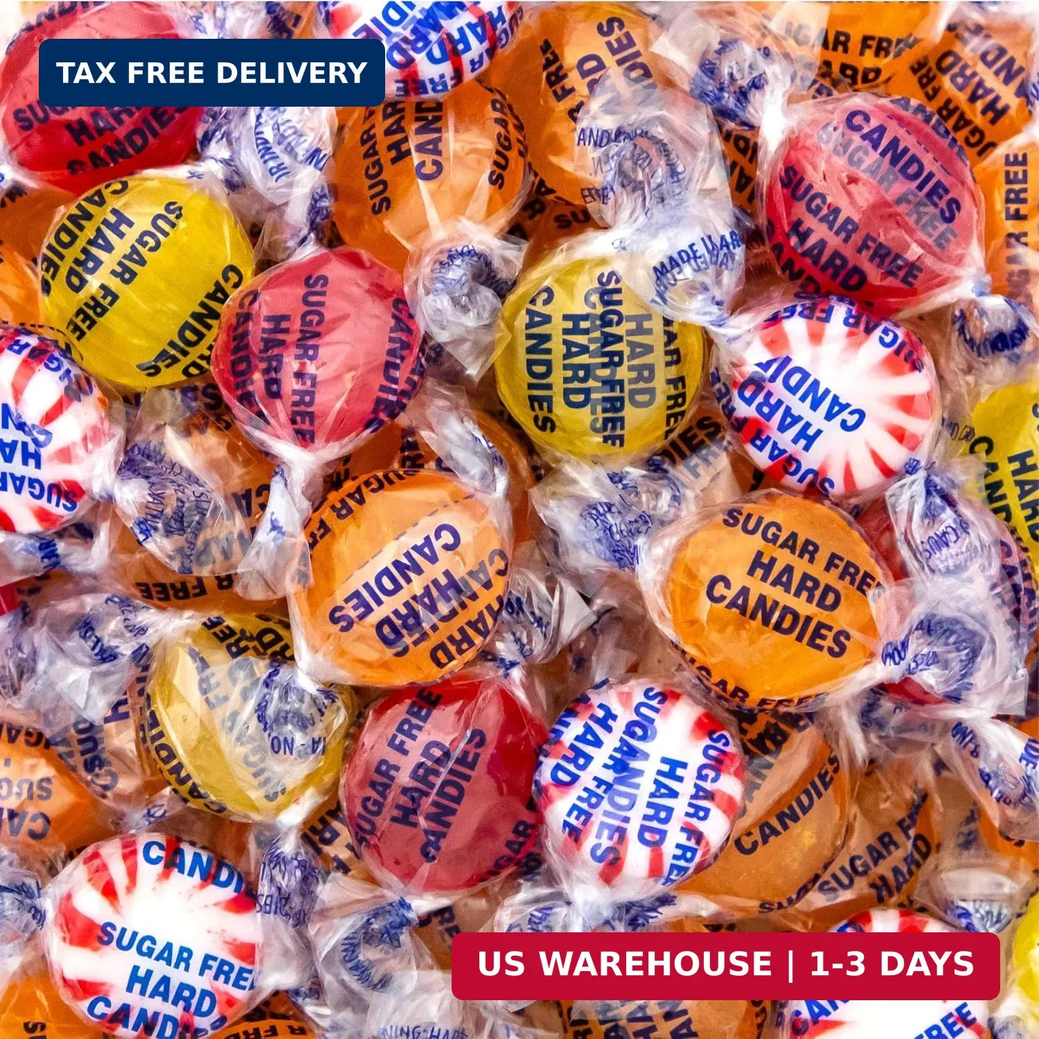 Sugar Free Candy Mix, Hard Candy Individually Wrapped - 1 Lb Pack