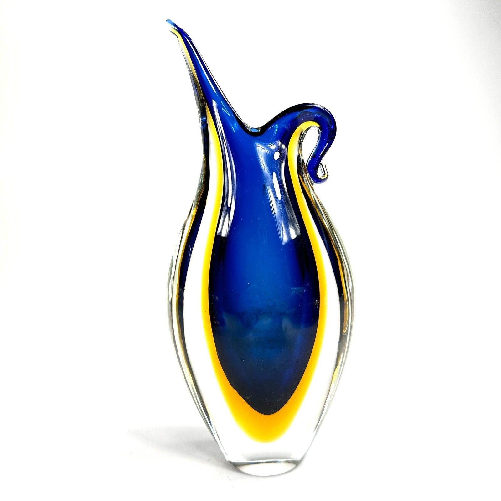 Murano glass vase by Flavio Poli for Seguso, 1960s , Vintage Freeform Italian