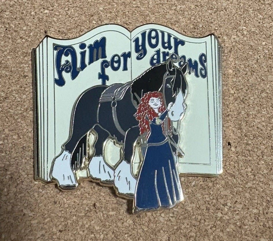 Disney Soda Fountain Brave Merida Aim For Your Dreams Storybook LE 400 Pin NEW