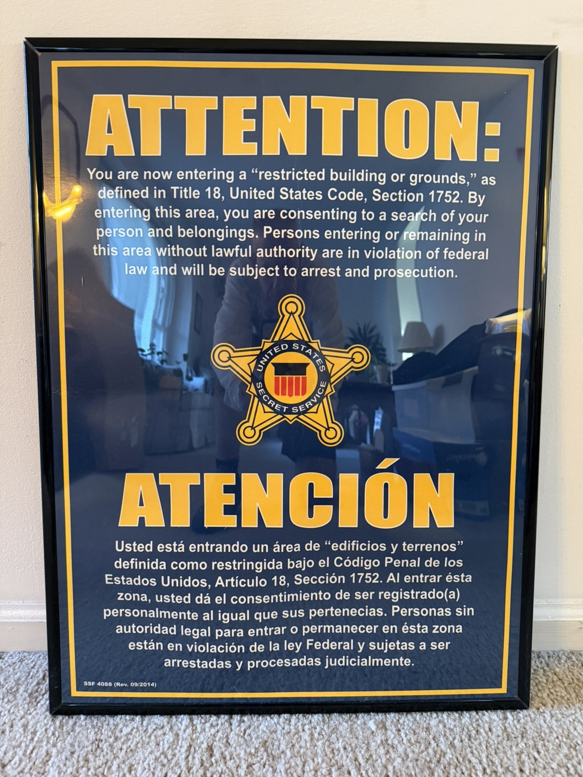 Joe Biden\'s Bicycle Fall -Secret Service Poster left behind after fall 6/18/22.