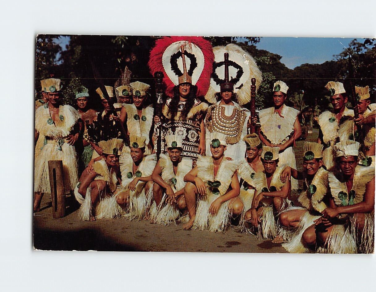 Postcard Group of Otea from Makatea Mr.Tu The Arii-Rahi Tahiti French Polynesia