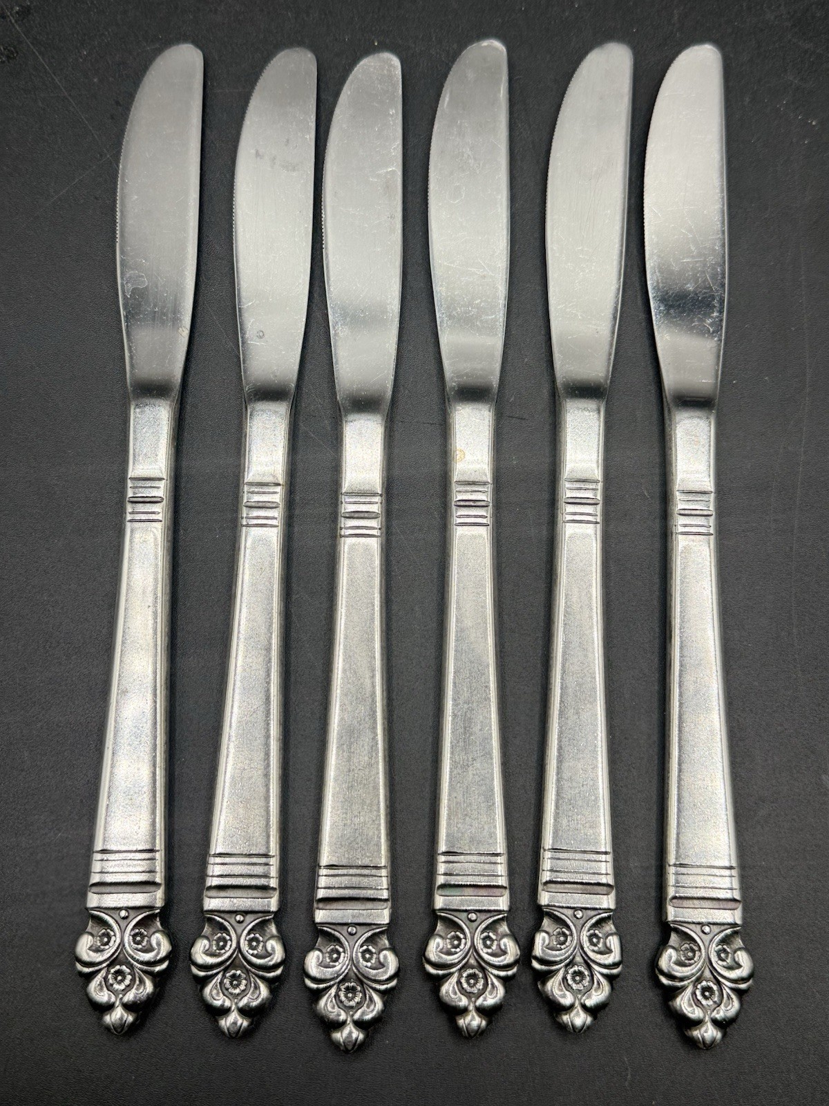 Set of 6 Vintage Stanley Roberts HIGHMONT Butter Knives Japan Stainless Flatware