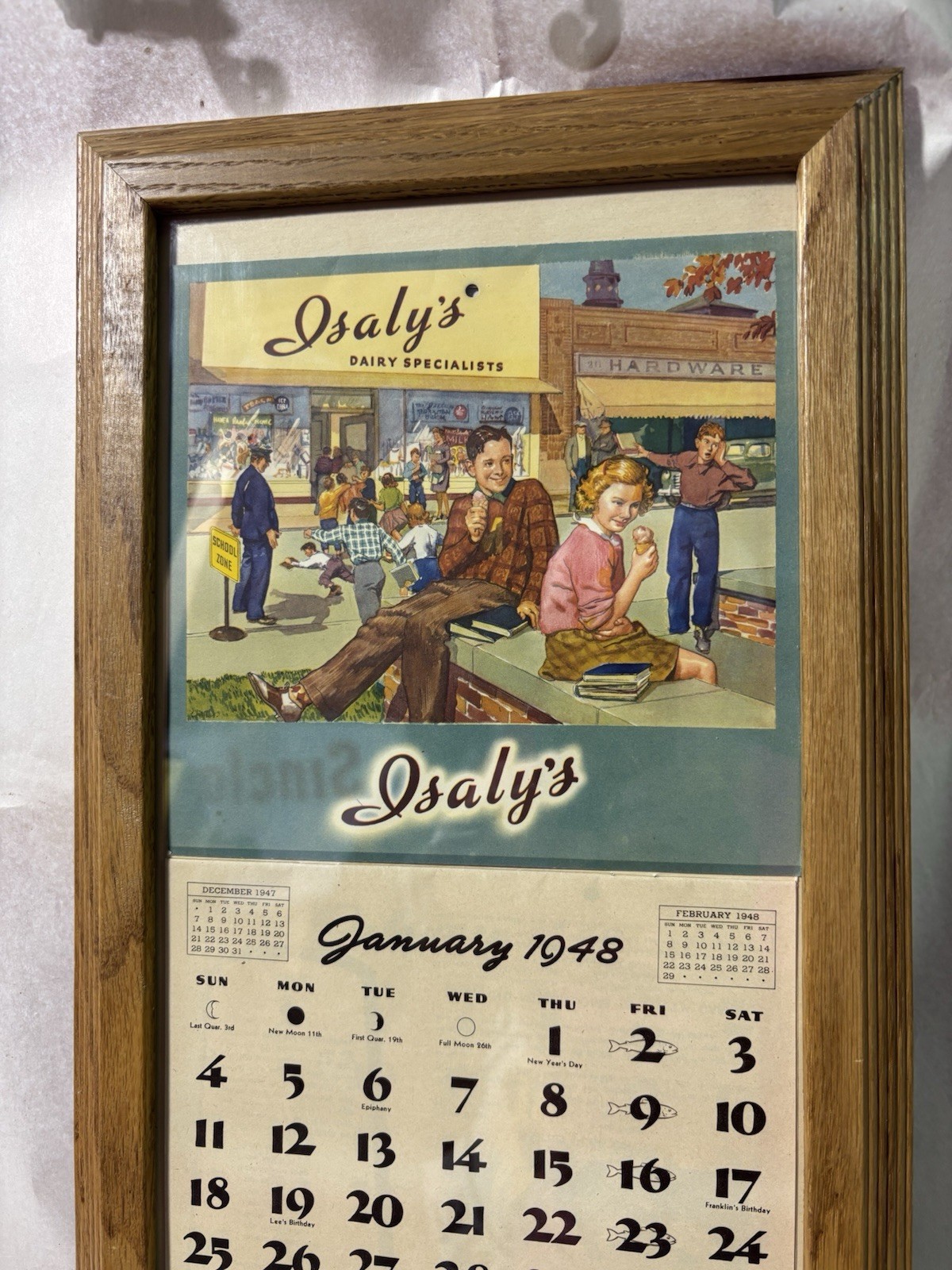 Isalys Calander 1948 Original 