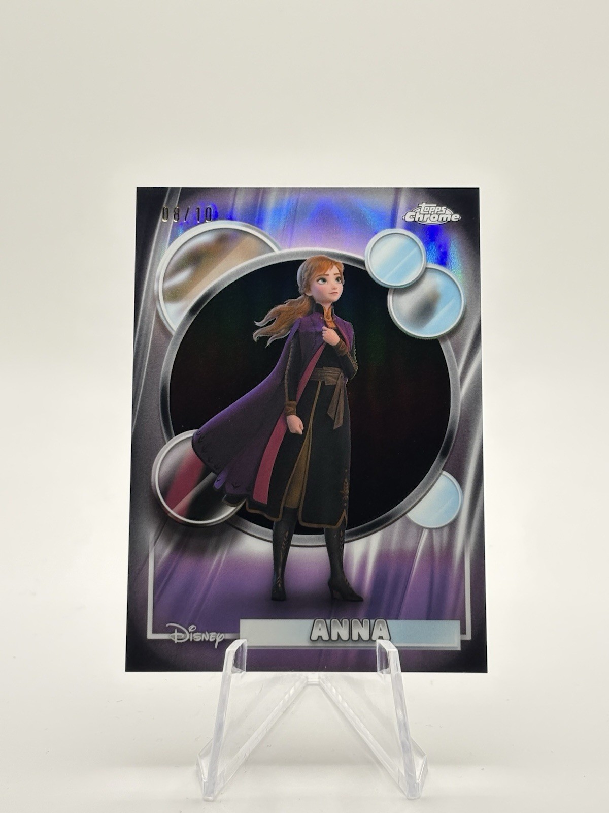 2026 Topps Chrome Disney Anna Black Refractor /10 #169 Frozen