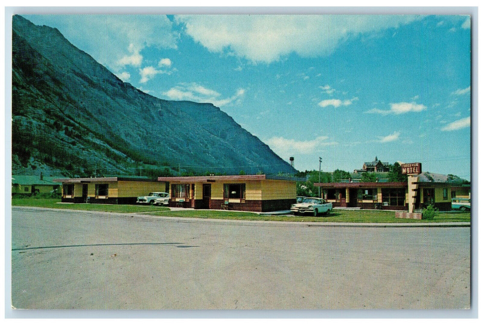Waterton Park Alberta Canada Postcard Frank-Lin Motel Co. LTD 1971 Vintage