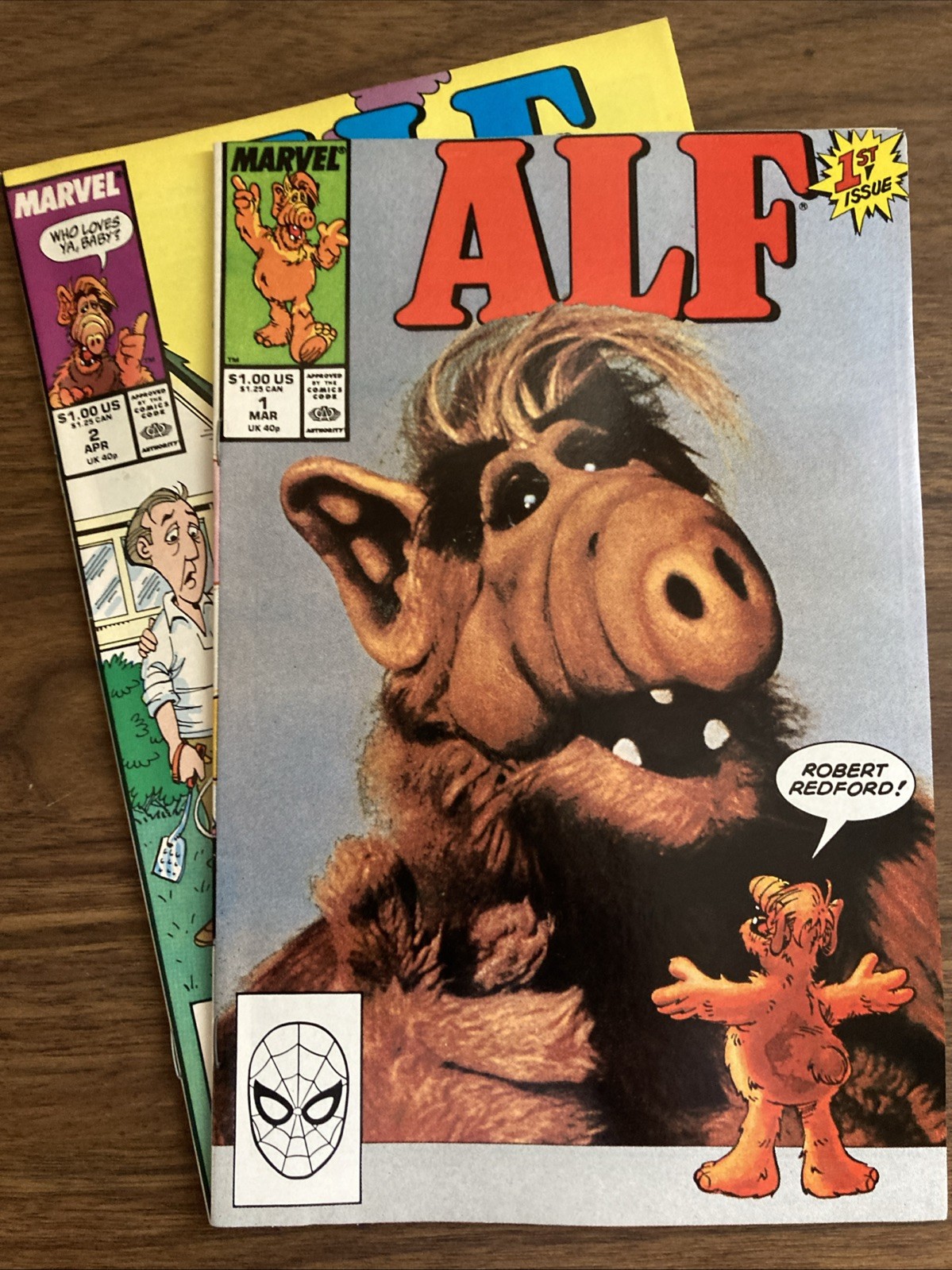 Alf #1 #2 Lot (2) Marvel 1988