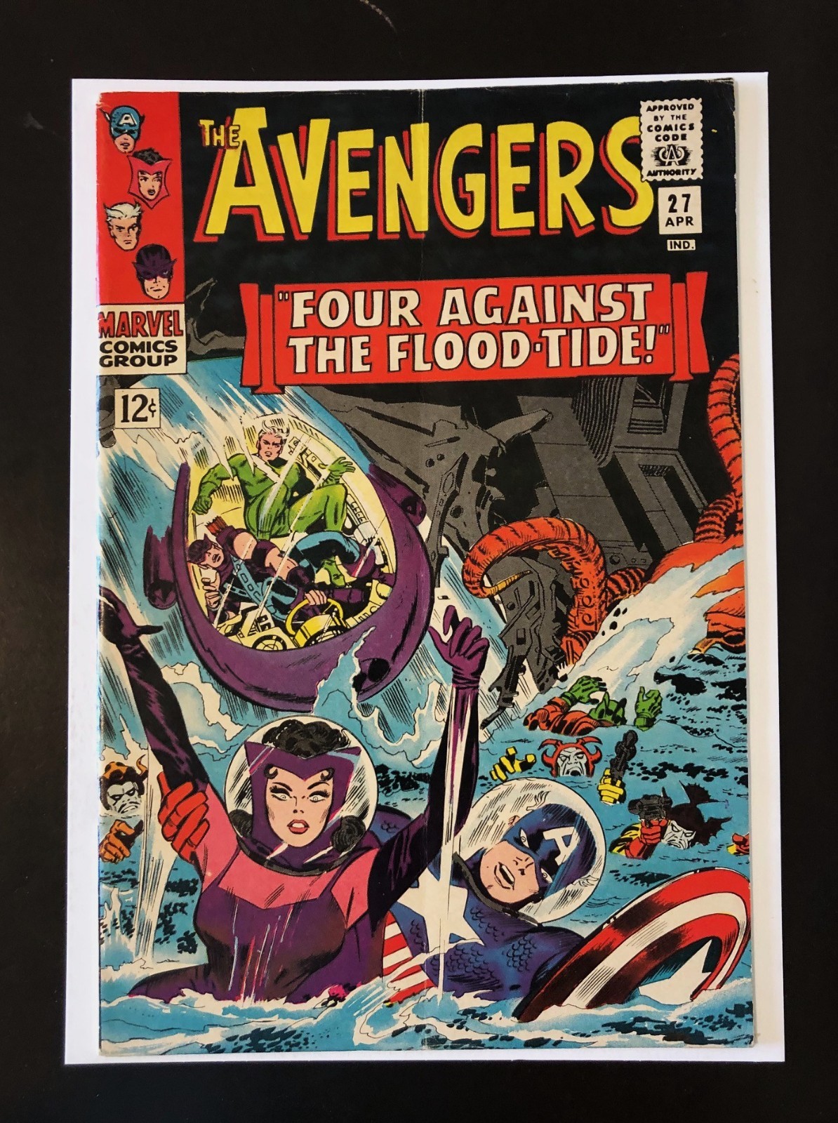 Avengers #27. VG+ 4.5. Captain America. Hawkeye. Scarlet Witch. Wasp. 1966.
