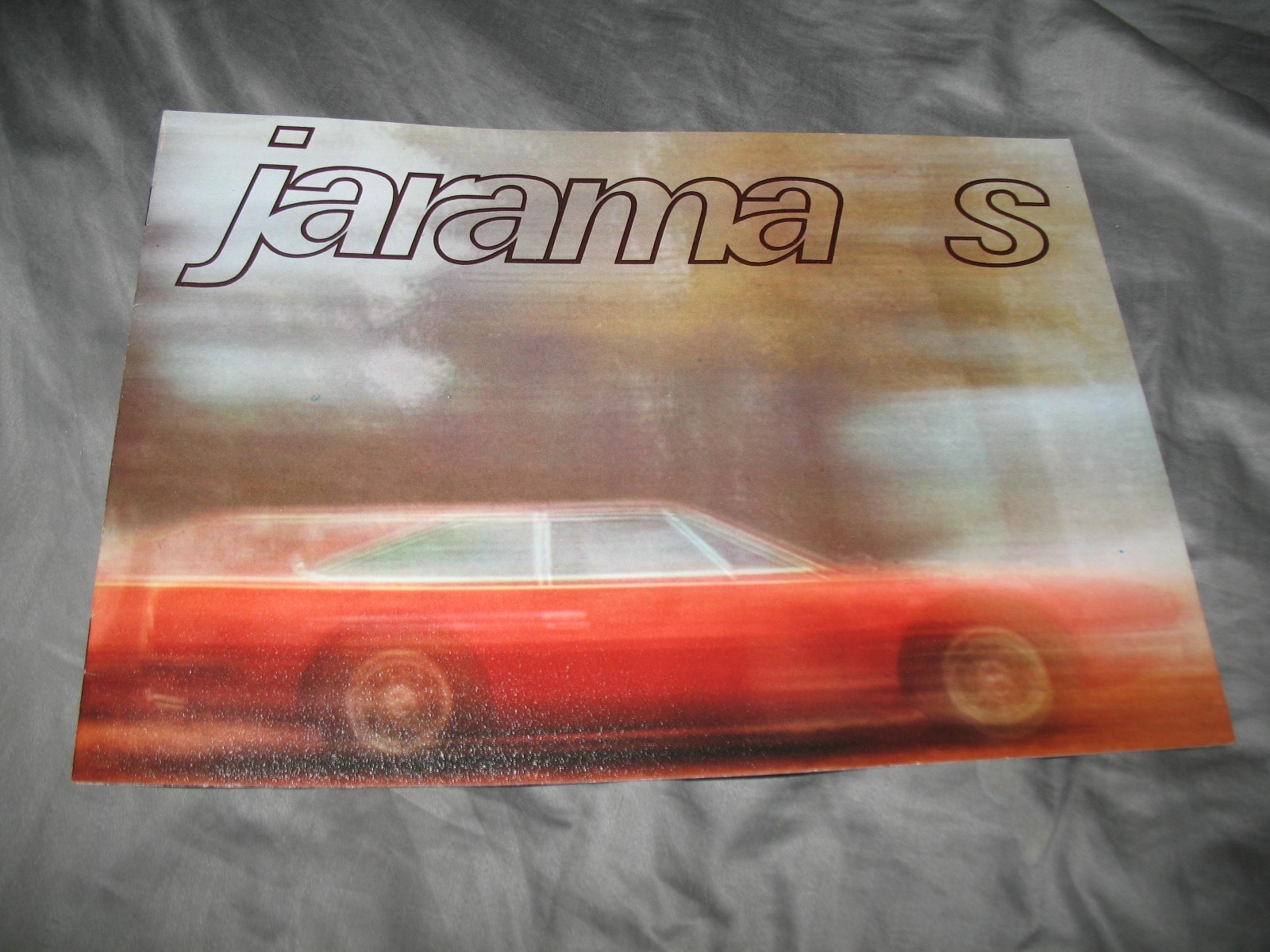 Lamborghini Jarama S brochure factory issued original printed in Italy
