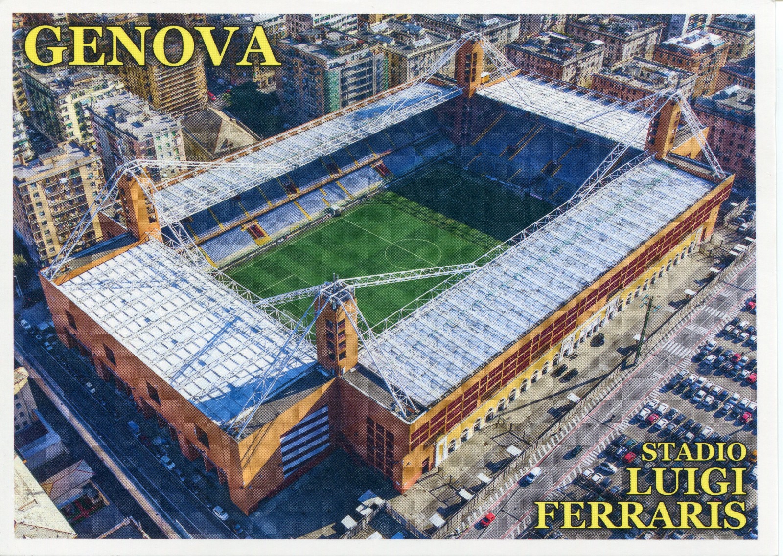 ITALY: Genoa – Stadio Luigi Ferraris Aerial View – Soccer Stadium