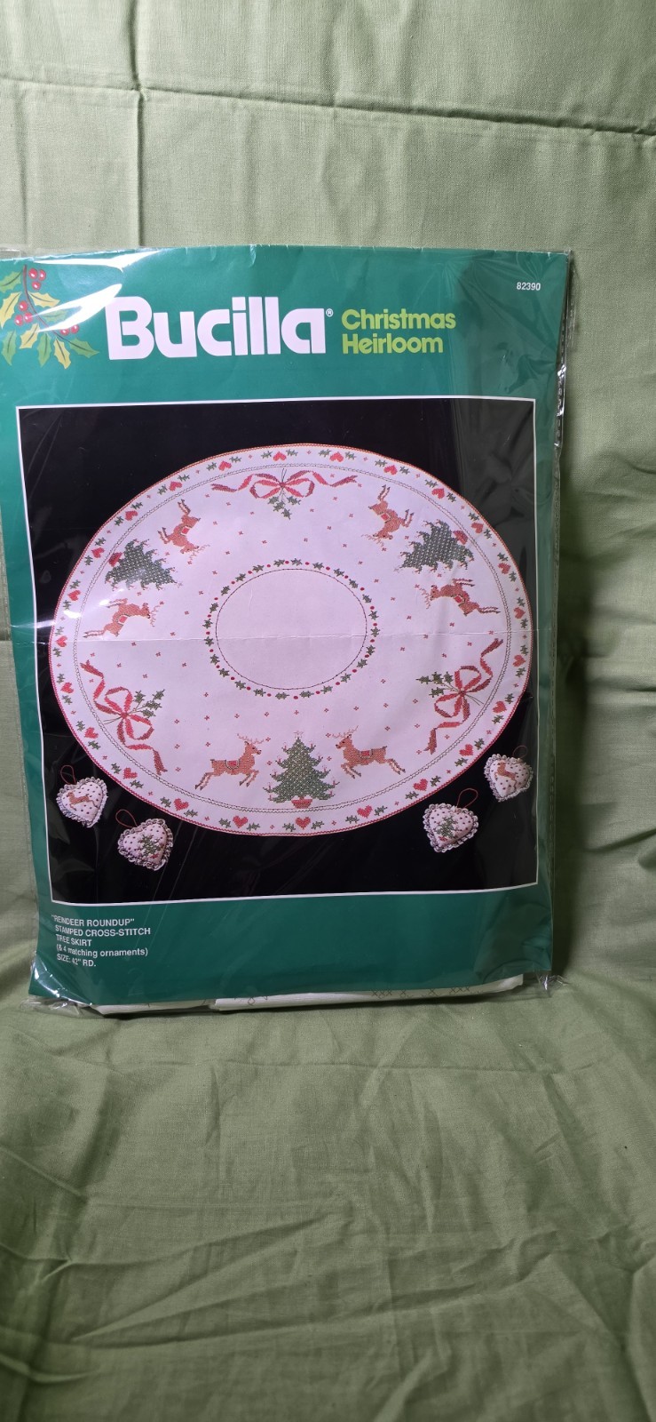 Vintage Bucilla 82390 Reindeer Roundup 42
