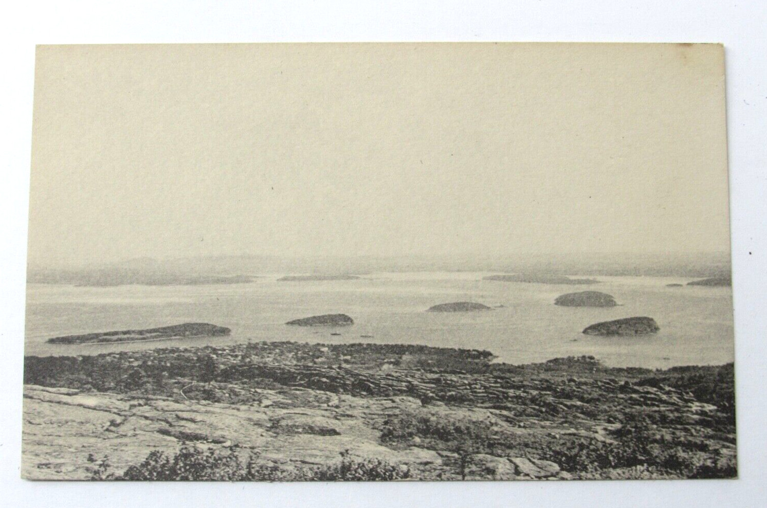 Bar Harbor Maine Porcupine Islands & Fisherman\'s Bay Antique RPPC Postcard