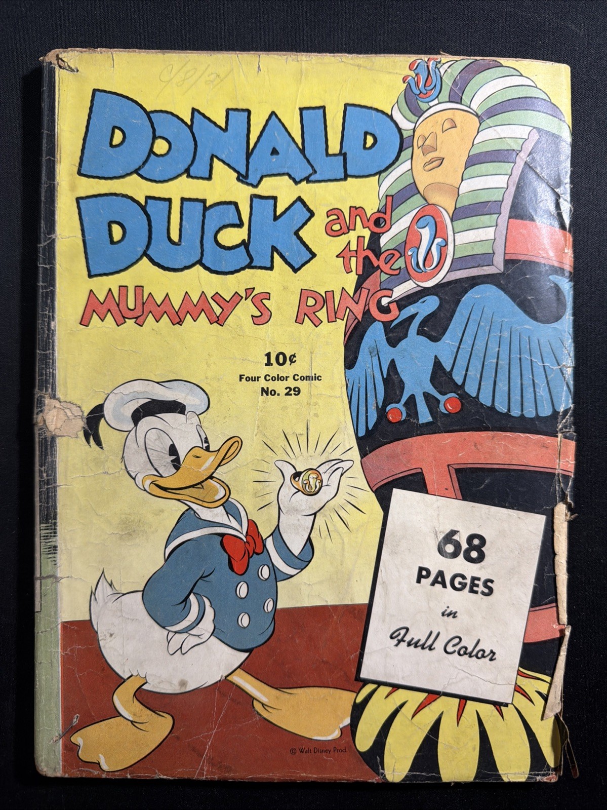 Four Color #29 1943 Donald Duck & the Mummy's Ring Complete Carl Barks Disney