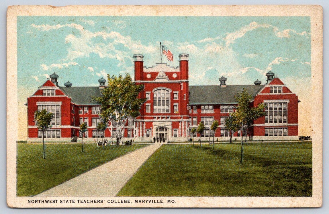 Vintage Missouri Postcard MARYVILLE Northwest Teachers College 1930 Vintage Missouri Postcard MARYVILLE Northwest Teachers College 1930