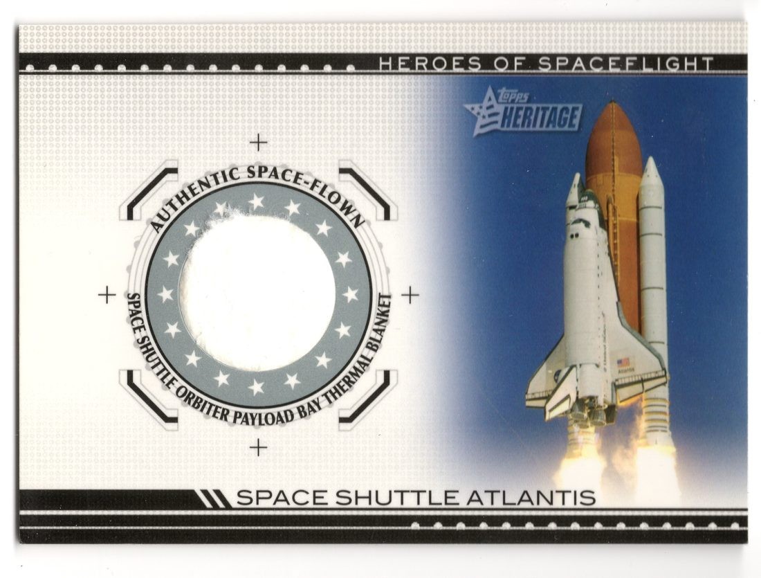 2009 Topps American Heritage Space Shuttle Atlantis Space-Flown Relic HSFR-SSA7
