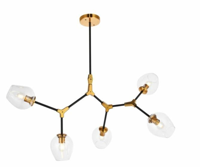 Elegant Lighting 1712D42LAB Cavoli 5 Light 43\