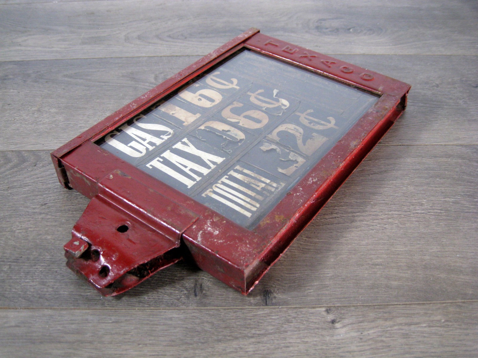 Texaco Pricer Box, Original, Gas Pump, Sign, 1930s-1940s