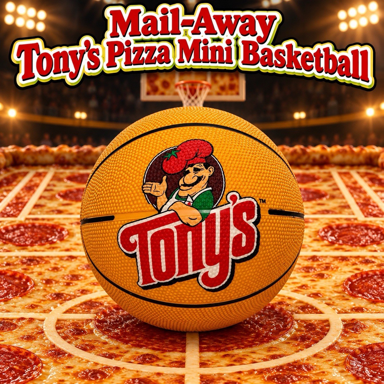 Vintage Tony’s Pizza Mail-Away Mini Basketball Vintage Tony’s Pizza Mail-Away Mini Basketball